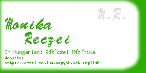 monika reczei business card